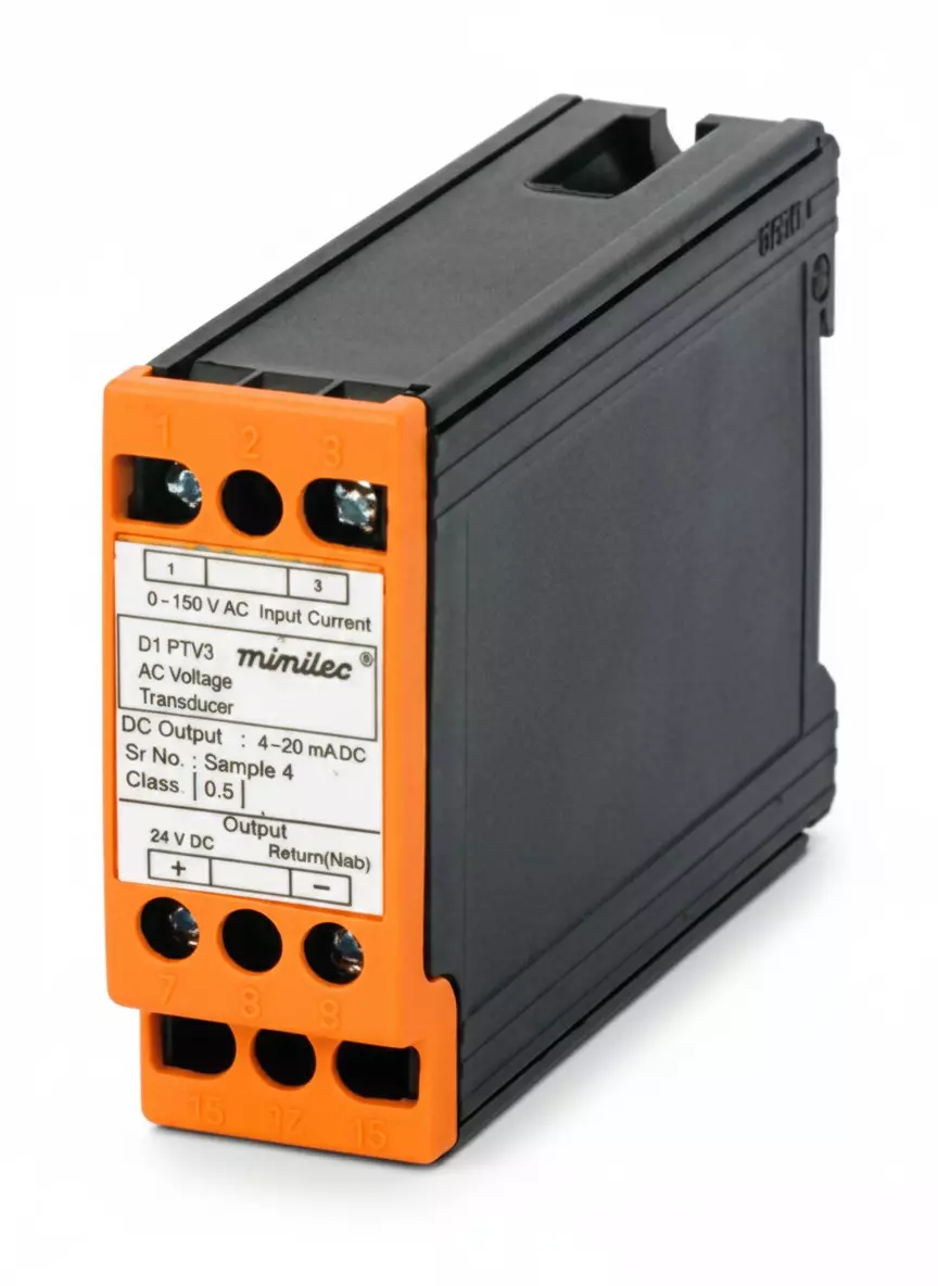 Minilec 2 Wire Voltage Transducer D1 Enclosure Type Less than 1 VA 100 g, D1 PTV3