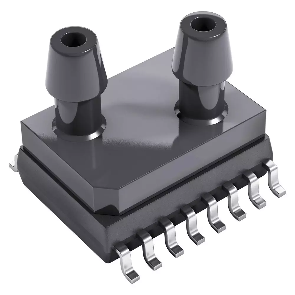 TE CONNECTIVITY Pressure Sensor, Diff, 0.79Psi, A/D, 6391-Bce-S-040-000