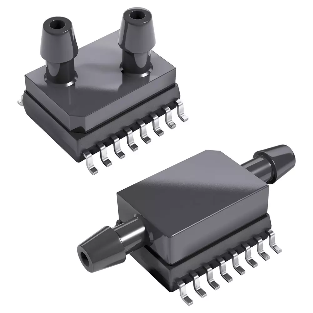 TE CONNECTIVITY Pressure Sensor, Diff, 0.29Psi, A/D, 7391-Bce-S-005-000