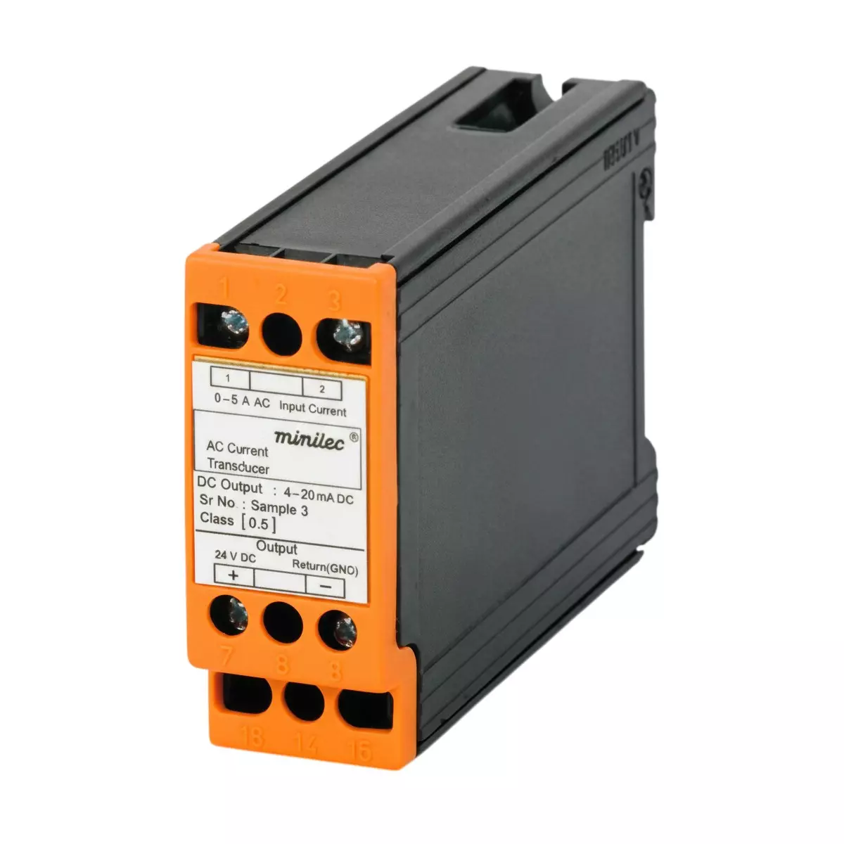 Minilec 2 Wire Current Transducer D1 Enclosure Type Less than 1 VA 100 g, D1 PTC3