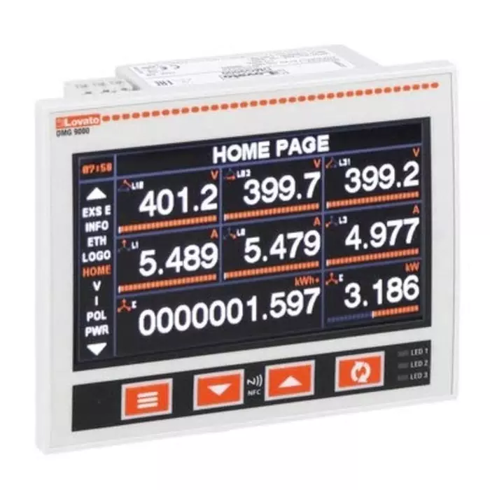 Lovato DMG LCD Digital Panel Multi-Function Meter for Power, 92 mm x 92 mm, DMG8000