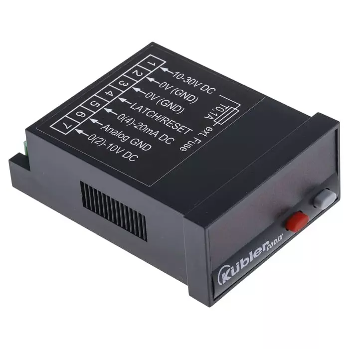 KUBLER LED Digital Panel Multi-Function Meter for 0 - 10 V 0 - 20 mA Control input 22.2x45 mm, 6.534.012.300