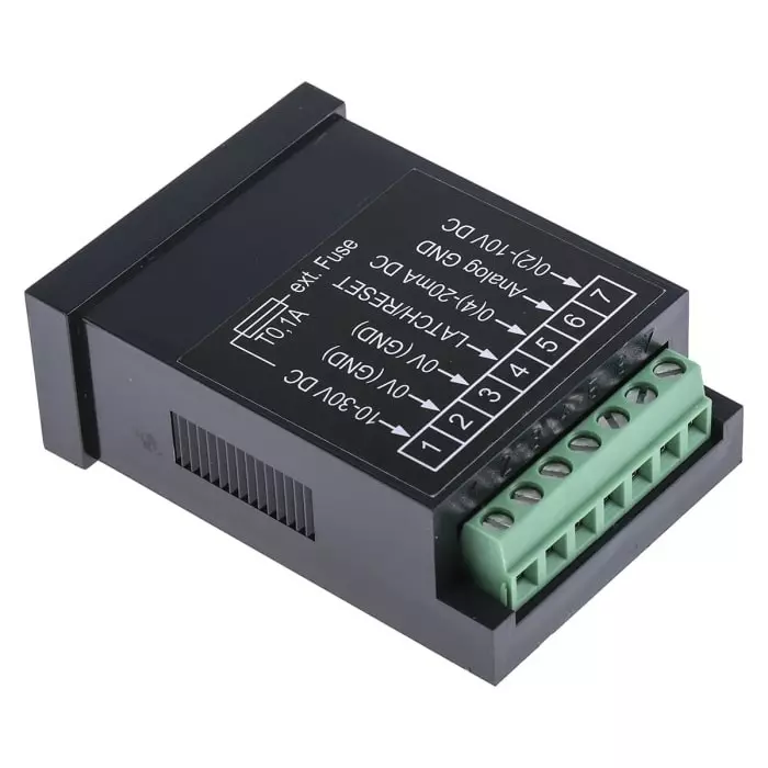 KUBLER LED Digital Panel Multi-Function Meter for 0 - 10 V 0 - 20 mA Control input 22.2x45 mm, 6.534.012.300