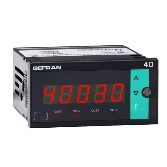GEFRAN LED Digital Panel Multi-Function Meter force Pressure 44.5x92 mm, 40B-96-5-24-RR-00-0-0-1(ex. S04)