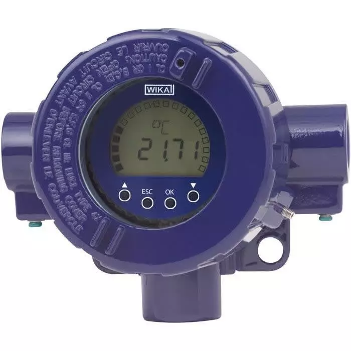 WIKA Model DIH50 LCD Digital Panel Multi-Function Meter for Temperature 78mm x 78mm, 36241547
