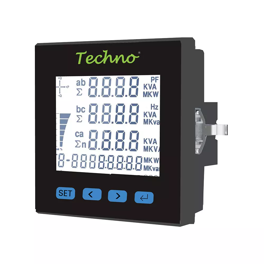Techno Meters Polycarbonate Multifunctional Panel Kit Meter Three Phase 100 A Current Class 1.0/Class 0.5 Accuracy, TMCB 025 Kit