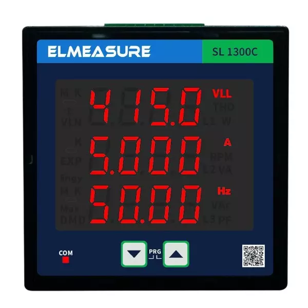 ELMEASURE VAF Meter 1 Accuracy Class 3 Row 5 A Current, SL 1300C
