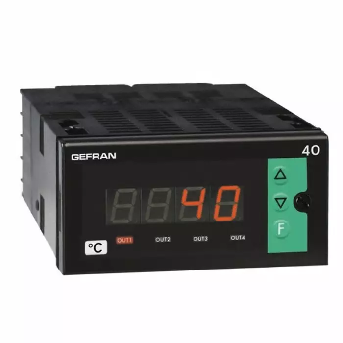 GEFRAN LED Digital Panel Multi-Function Meter for Temperature 44.5x92 mm, 40T96-4-99-RR00-001