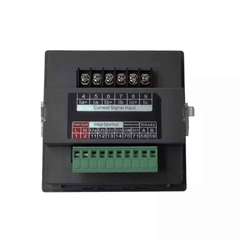 Techno Meters Polycarbonate Multifunctional Panel Meter Three Phase 5 A Current with Big & Bright LCD Display, TMCB 025