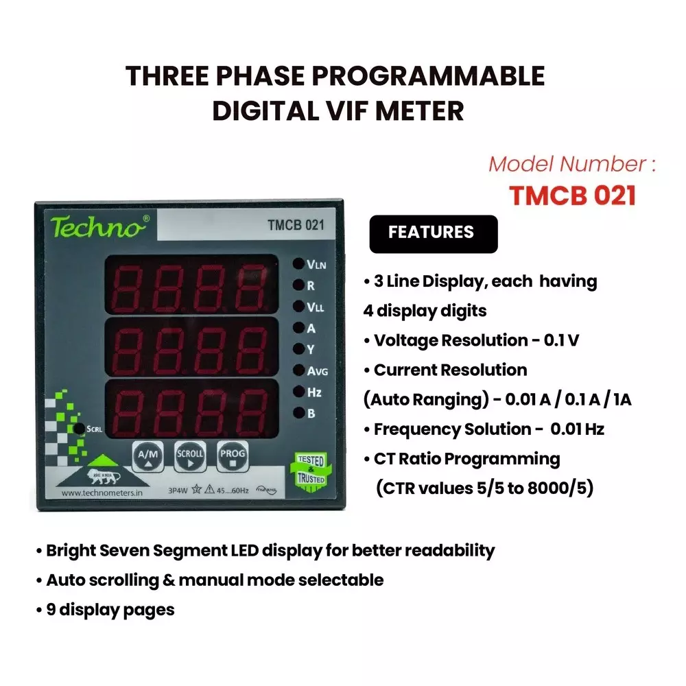 techno-meters-three-phase-volt-amps-frequency-panel-meter-polycarbonate-body-and-40-a-rated-current-tmcb_021_40a