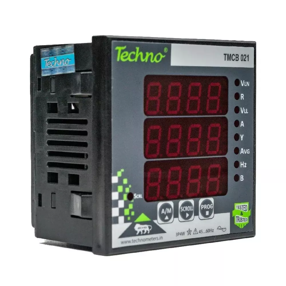 techno-meters-three-phase-volt-amps-frequency-panel-meter-polycarbonate-body-and-40-a-rated-current-tmcb_021_40a
