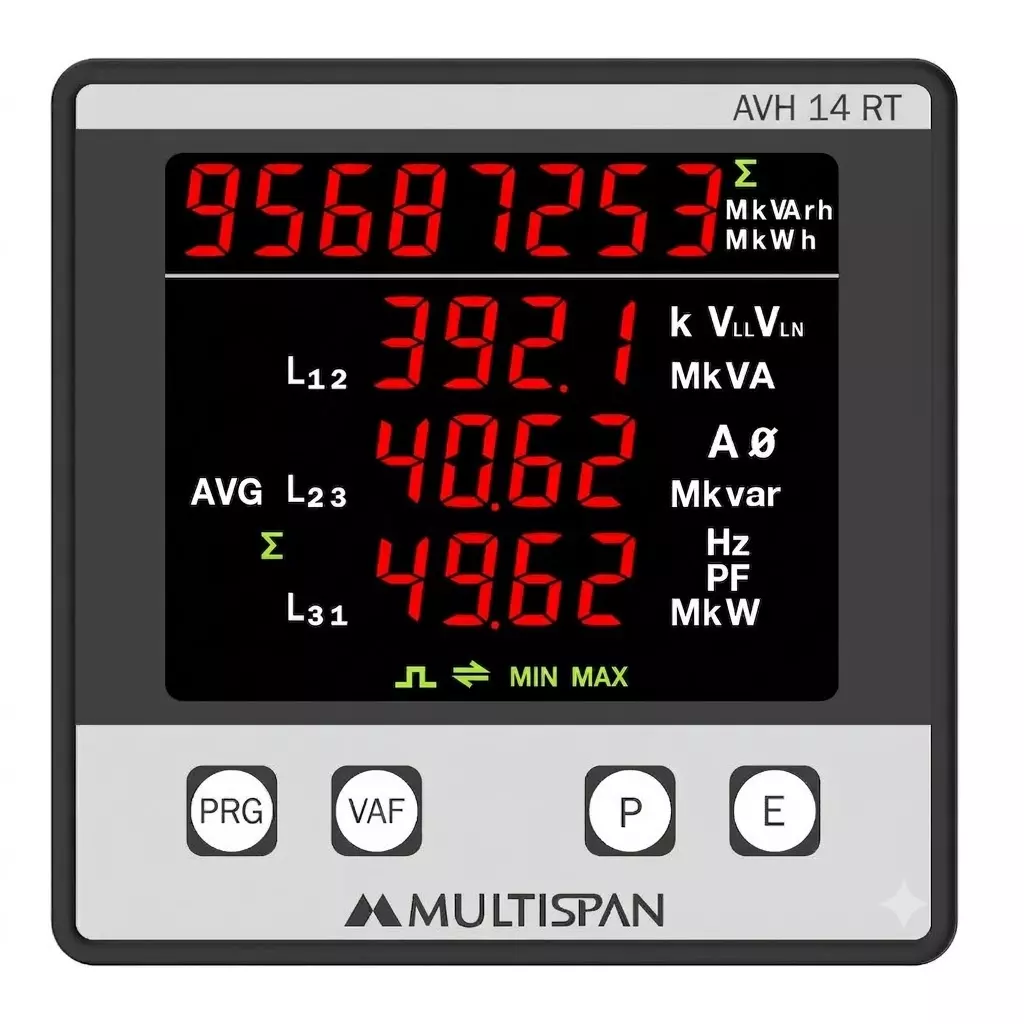 multispan-3-phase-multifunction-meter-with-retransmission-10-ma-to-5-a-ac-current-and-25-ma-output-current-avh-14-rt