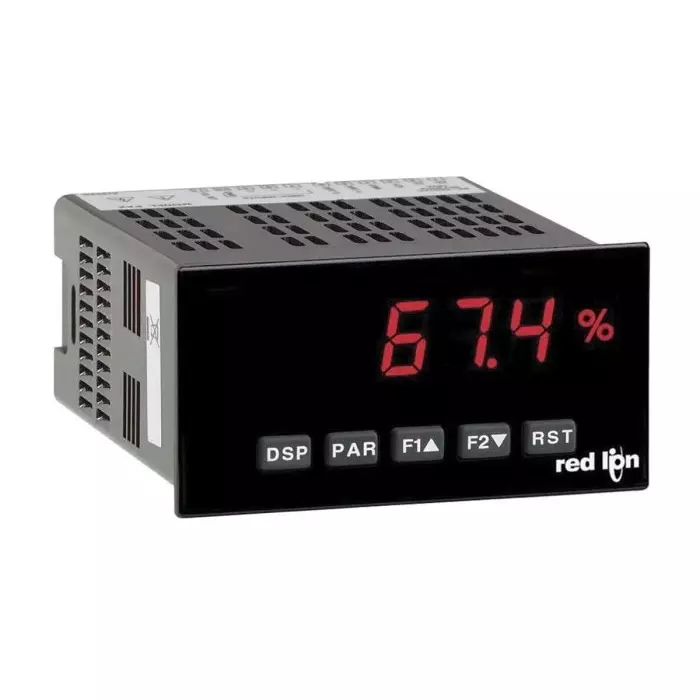 Red Lion PAXT LED Digital Panel Multi-Function Meter for Current, Temperature, Voltage, 44.5 mm x 91.4mm, PAXT0010