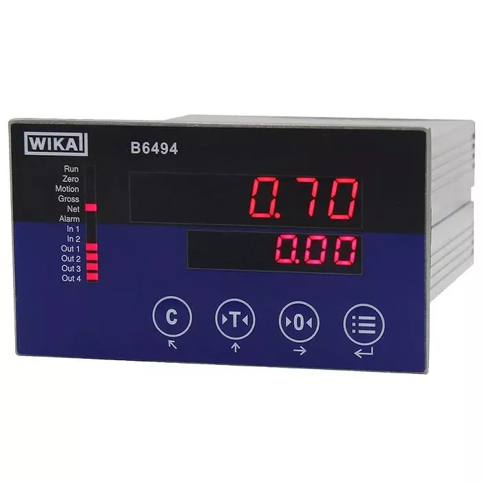 WIKA B6494 LED Digital Panel Multi-Function Meter for mV/V 62mm x 110mm, 83805154