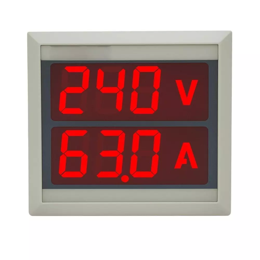 YOKINS 2 In 1 Digital VA Meter 50-500 V AC Voltage Red 7-Segment LED Display, SA-60VA