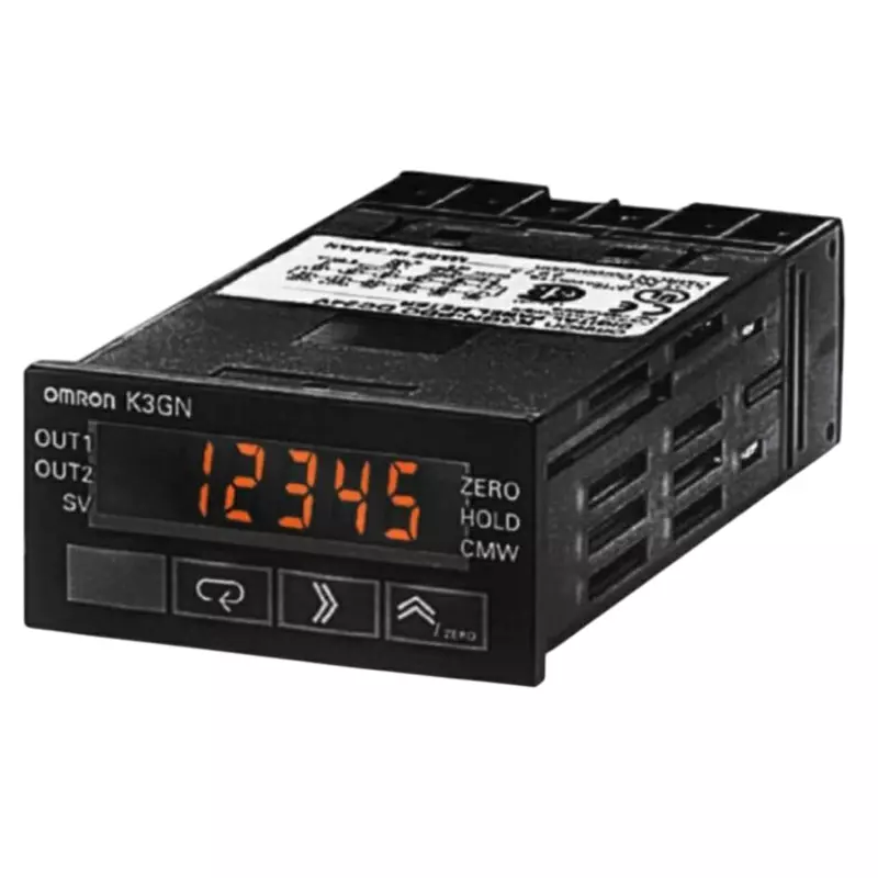 Omron Small Digital Panel Meter K3GN ±10 NPN/voltage pulse, K3GN-PDT2-FLK-DC24V