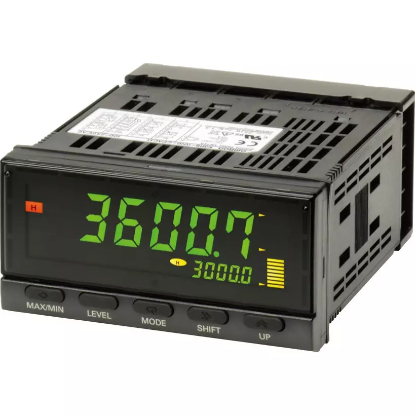 Omron Rotation Pulse Meter Panel Mounting AC /DC 24 V 5-Digit Display, K3HB-RNB-L2AT23-AC/DC24