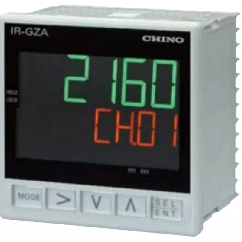 CHINO Setting Display 4-digit LCD (temperature display, parameter display) Display resolution: 1°C (above 1000°C),, IR-GZA2NN