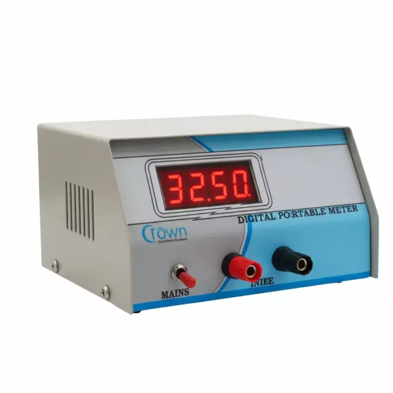 Crown 3½ Digit Digital Meter Portable Type With Terminal & Mains Lead Table, CES 204 A