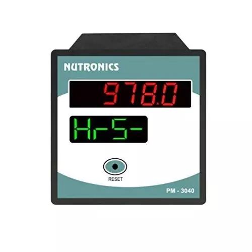 Nutronics Digital Hour Meter Quartz Crystal 0.1 Sec to 9999.9 Hrs 230V AC, PM-3040