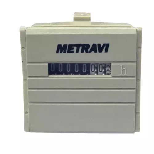 Metravi AC Hour Meter 7 Digits, Measures Up To 99999.99 Hours, 230 V AC / 110 V AC, HM-01 AC