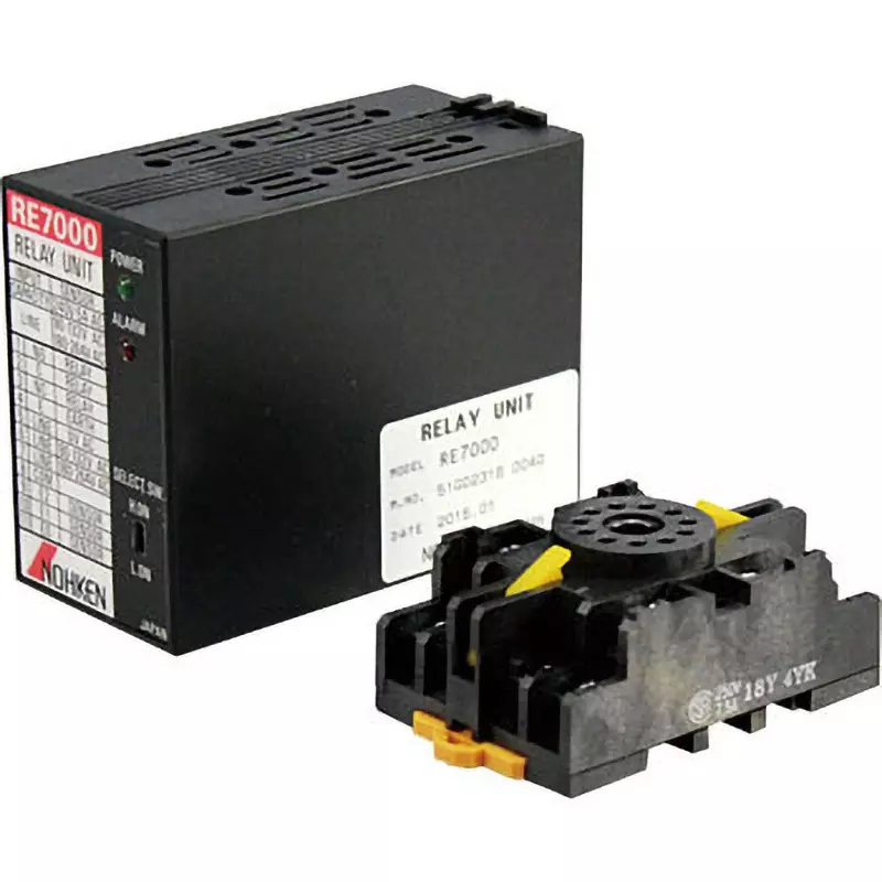 NOHKEN Relay Unit 90 to 132/180 to 264 V AC50/60 Hz Power Supply 0 to +50 Operating Temperature (℃) 85 (No, RE7000