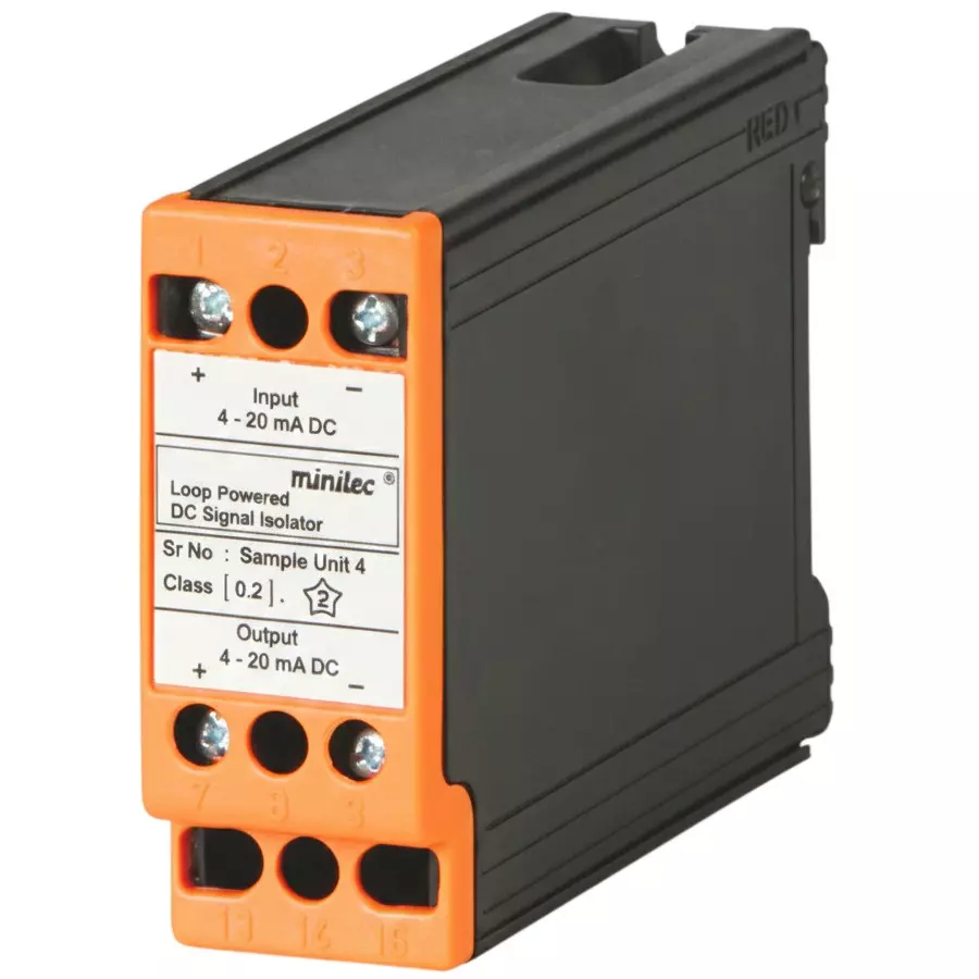 Minilec Loop Powered DC Isolation Transducer Single Output Up to 95% Rh Non Condensing 150 g, D1 IST1