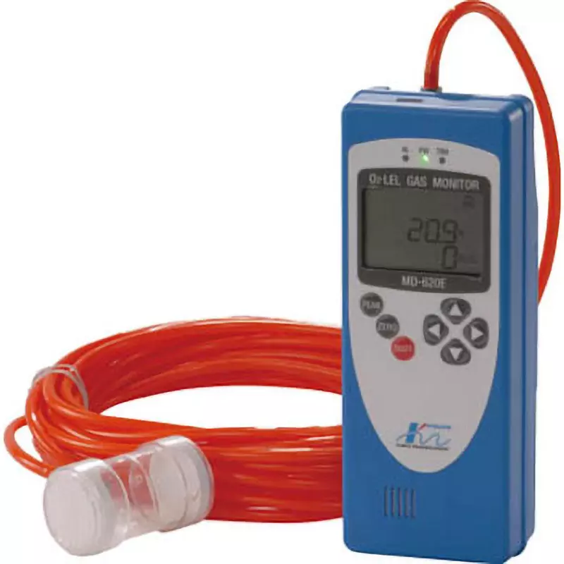 KOMYO RIKAGAKU KOGYO Measuring Instrument Working pressure range: 80-110 kPa Specifications 3 AA alkaline batteries (LR6) Power, MD-620E