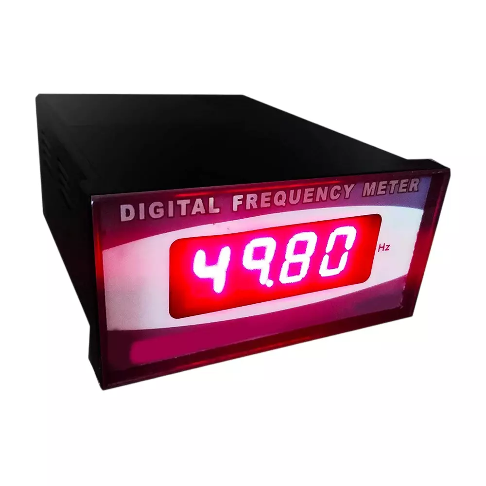 Hartley Digital Frequency Meter 30-70 Hz 7 Segment Display 230 V AC 72x72 mm, PMF-01M