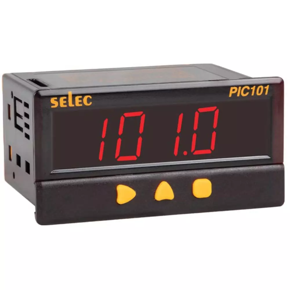 SELEC Process Indicator 4 Digit LED Display Red 48 × 96 mm, PIC101A-T-230