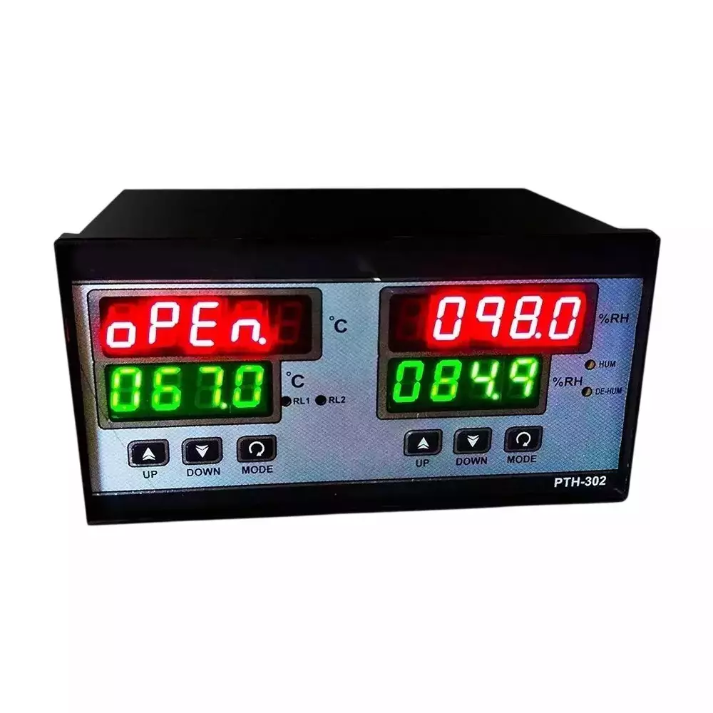 Hartley Temperature Humidity Controller Dual Display 2 Relay 230 V AC, PTH-302