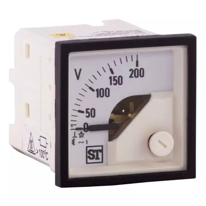 Sifam Tinsley Sigma Series Analogue Voltmeter AC, 45 x 45 mm, EQ44-V65X2N1CAW0ST