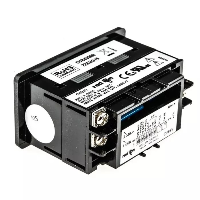 Red Lion Digital Voltmeter DC, LCD Display 3.5-Digits ±0.1 %, CUB4V000