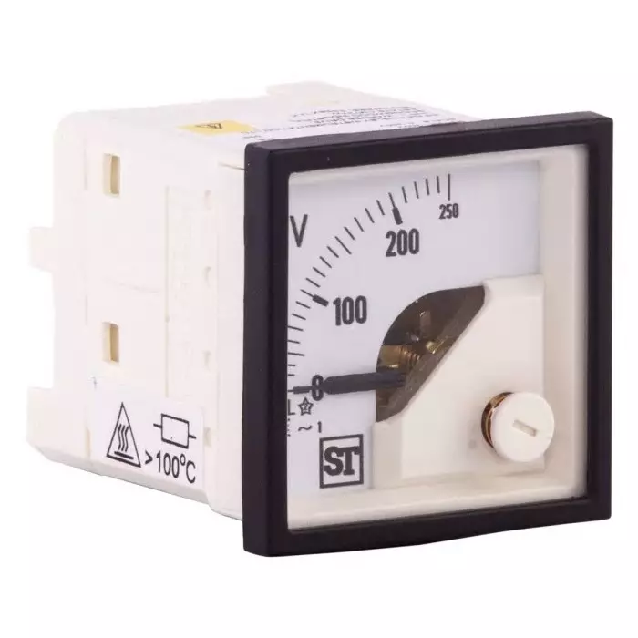 Sifam Tinsley Sigma Series Analogue Voltmeter AC, 45 x 45 mm, EQ44-V67X2N1CAW0ST