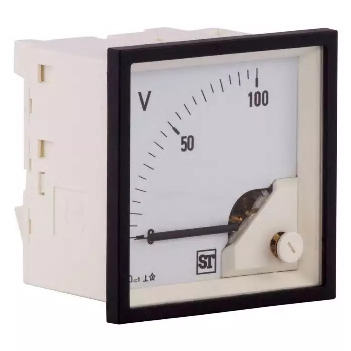 Sifam Tinsley Sigma Series Analogue Voltmeter DC, 68 x 68 mm, PQ74-V0ZL2N1CAW0ST