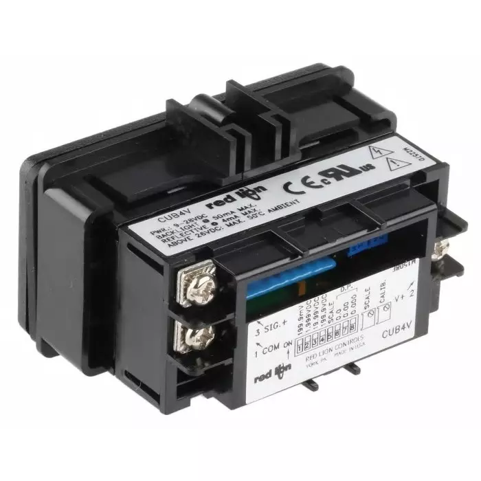 Red Lion Digital Voltmeter DC, LCD Display 3.5-Digits ±0.1 %, CUB4V010