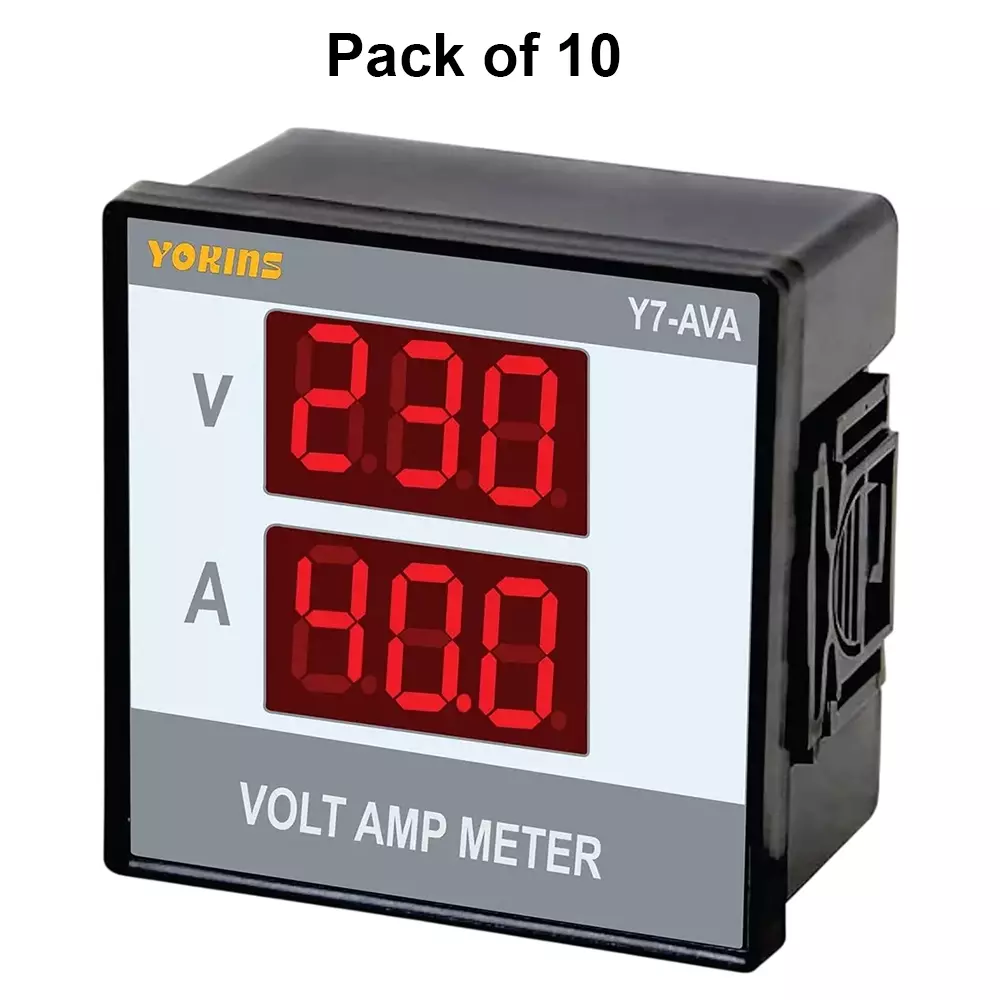 yokins-economy-series-digital-volt-ampere-meter-90-500-v-ac-dual-line-digital-display-10-50-a-y7-ava-pack-of-10
