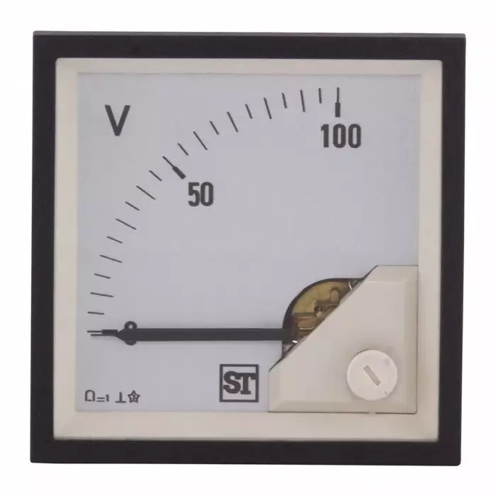 Sifam Tinsley Sigma Series Analogue Voltmeter DC, 45 x 45 mm, PQ44-V0ZL2N1CAW0ST