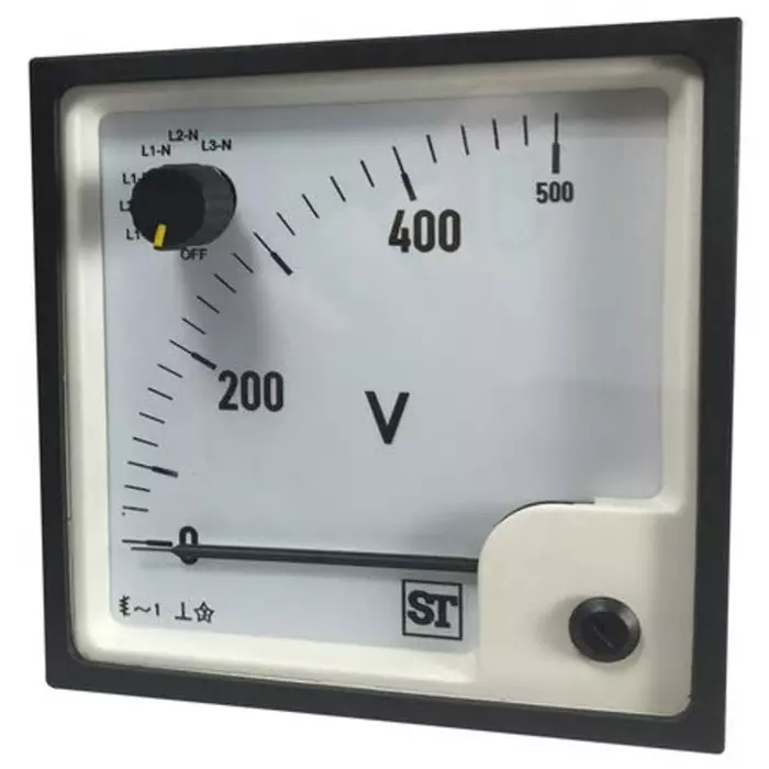 Sifam Tinsley SS94 Series Analogue Voltmeter AC, 92 x 92 mm, SS94-V2VX1N1CA70ST