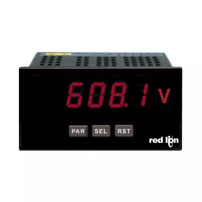 Red Lion PAXLA Series Digital Voltmeter DC, LED Display 5-Digits, PAXLA0U0