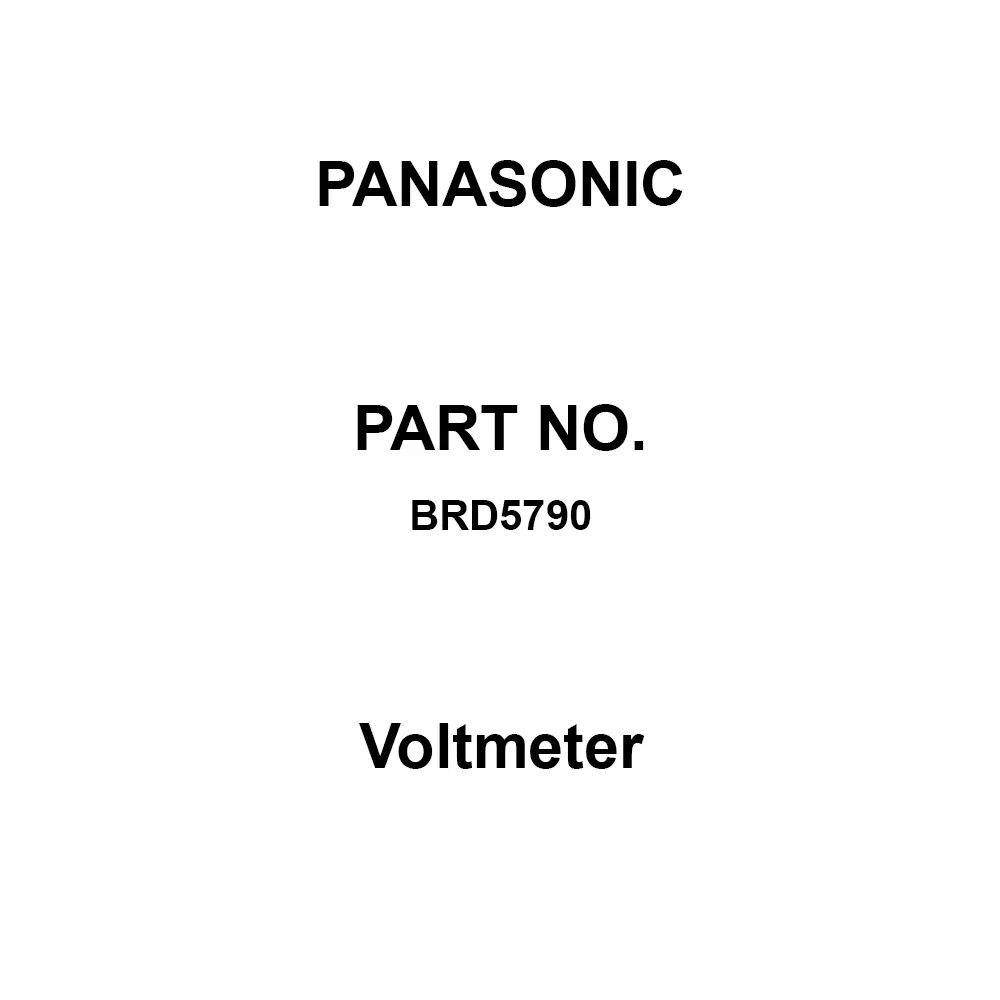Panasonic Voltmeter AC 300 V Rated Voltage, BRD5790