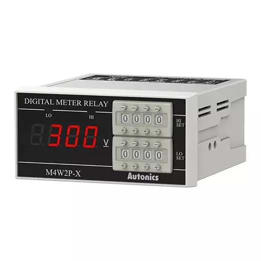 Autonics Digital Voltmeter 3½-Digit 7-Segment LED 300 ms Sampling Cycle DC300V, M4W2P-DV-5