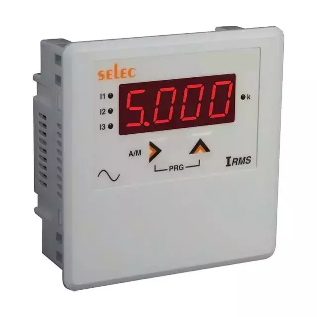 Selec 10 Digital Ammeter with LED Display, Auxiliary Supply of 40 to 300V AC/ DC