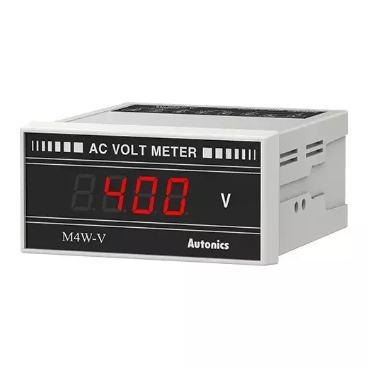 Autonics Digital Voltmeter 3½-Digit 7-Segment LED 300 ms Sampling Cycle AC400V, M4W-AV-6