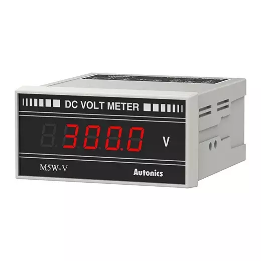 Autonics Digital Voltmeter 4½-Digit 7-Segment LED 300 ms Sampling Cycle DC300.0V, M5W-DV-5