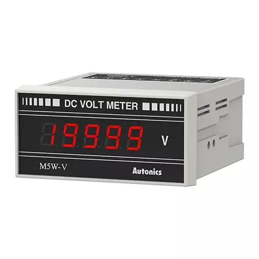 Autonics Digital Voltmeter 4½-Digit 7-Segment LED 300 ms Sampling Cycle OPTION, M5W-DV-XX