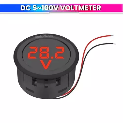 amicisense-voltmeter-5-to-100-vdc-3-digit-led-digital-display-battery-monitor-bike-for-battery-voltage-monitoring
