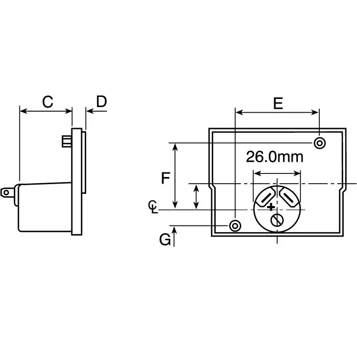 Sifam Tinsley Analogue Voltmeter AC, 26 (Dia.) mm, IS 11179