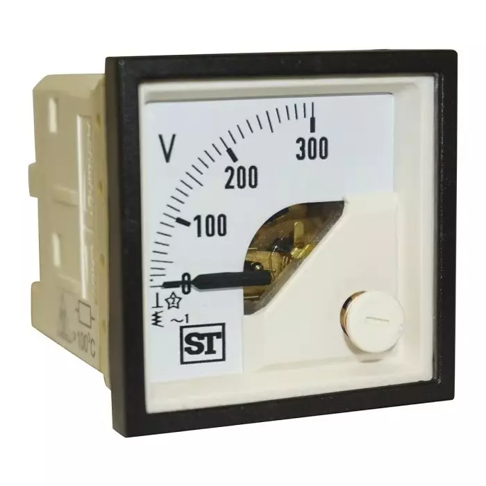 Sifam Tinsley Sigma Series Analogue Voltmeter AC, 45 x 45 mm, EQ44-V68X2N1CAW0ST