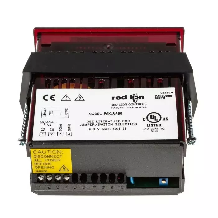 Red Lion PAX Series Digital Voltmeter AC, LED Display 3.5-Digits ±0.1 %, PAXLVA00